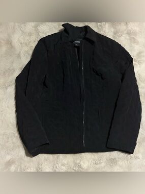 Outbrook Black Quilted Zip-Front Jacket